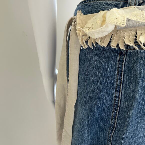 Pixie Belt Fairie Festival Cream cowhide Handmade Sash - Picture 5 of 5